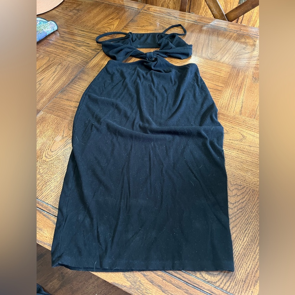 Black maxi dress